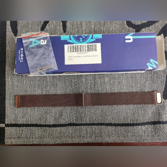 Smartwatch Compatible 20mm Metal Mesh Bracelet Wristband Magnetic Adjustable EUC - Picture 11 of 12